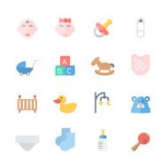 Baby icons set N4