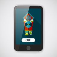 Chinese New Year flat icon with long shadow N20