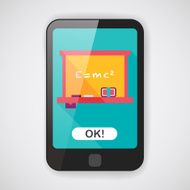 Chalkboard flat icon with long shadow eps10 N2