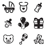 Baby Shower Icons