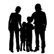 Vector family silhouette N5