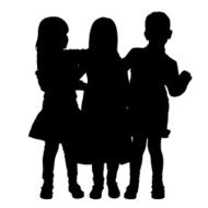 Vector siblings silhouette N8