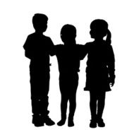 Vector siblings silhouette N10