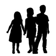 Vector siblings silhouette N13