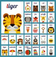 Illustrated alphabet letters