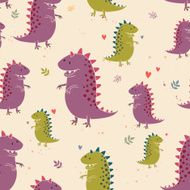 Vector set of dinosaur