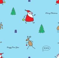 the seamless Christmas pattern