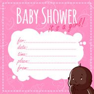 Baby Shower Card It&#039;s a girl! N2