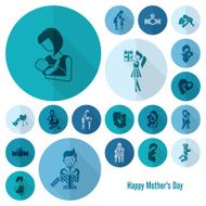 Happy Mothers Day Icons N90