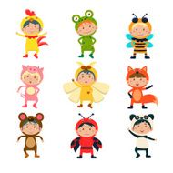 Cute Kids Wearing Animal Costumes