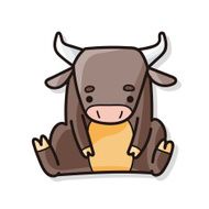 Chinese Zodiac ox doodle