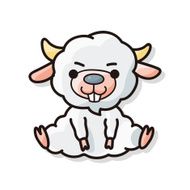 Chinese Zodiac goat doodle