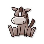 Chinese Zodiac horse doodle