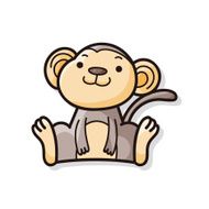 Chinese Zodiac monkey doodle