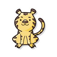 Chinese Zodiac tiger doodle