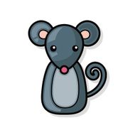 Chinese Zodiac rat doodle