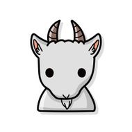 Chinese Zodiac goat doodle N3