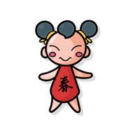 Chinese New Year child doodle N5