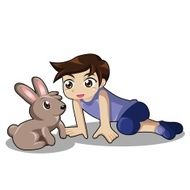 Kid with Rabbit