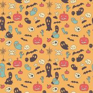 Halloween seamless pattern