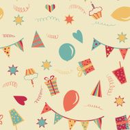 happy birthday seamless background