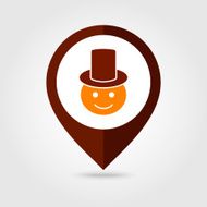 American Pilgrim mapping pin icon Thanksgiving