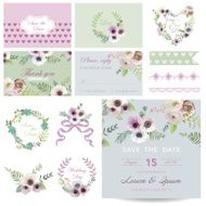 Scrapbook Design Elements - Baby Shower Flower Theme N2