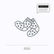 Socks icon Baby underwear sign N3