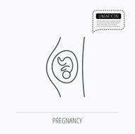 Pregnancy icon Medical genecology sign N5