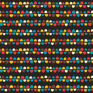Vintage seamless pattern with half of circles