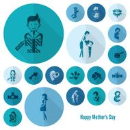 Happy Mothers Day Icons N102