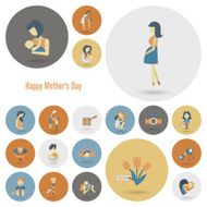 Happy Mothers Day Icons N103