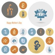 Happy Mothers Day Icons N105