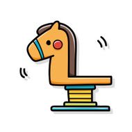toy horse doodle