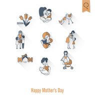 Happy Mothers Day Icons N125