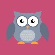 Vector Abstract Owl Design
