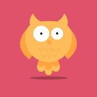 Vector Abstract Owl Design N6