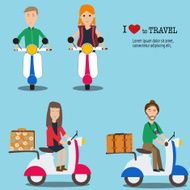 Travel infographics Hipster Tourist