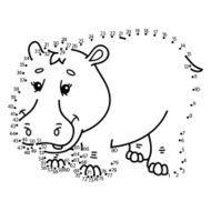 dot to hippopotamus game