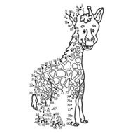 dot to giraffe game