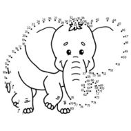 dot to elephant game