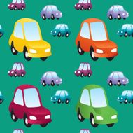 Vector baby toy cars seamless pattern N2