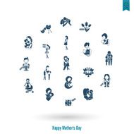 Happy Mothers Day Icons N128