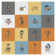 Happy Mothers Day Icons N132