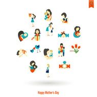 Happy Mothers Day Icons N134