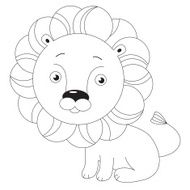 Toy lion Page to be colored