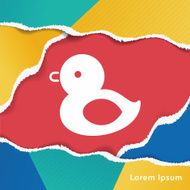 baby toy duck icon