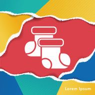 baby socks icon