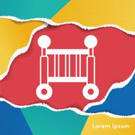 Baby bed icon N3