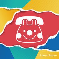 baby toy phone icon
